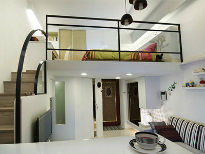 現(xiàn)代簡(jiǎn)約挑高夾層